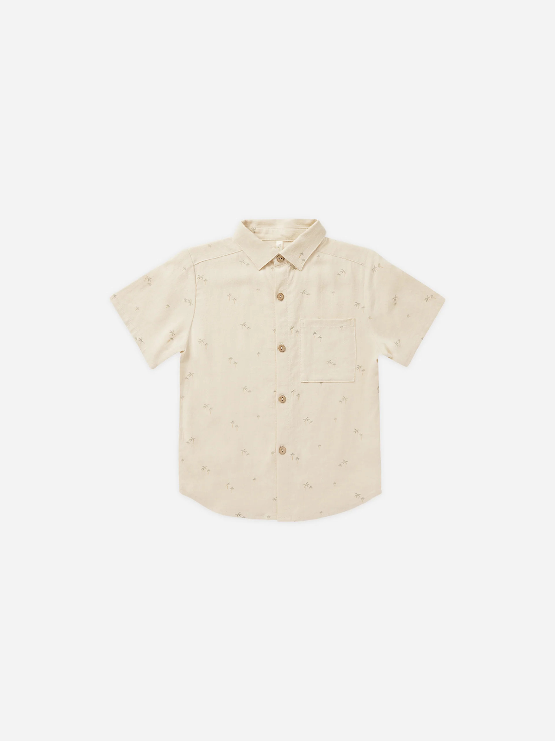 Collared Short Sleeve Shirt || Palm | Rylee + Cru