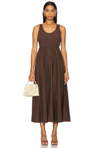 Zimmermann Poplin Racer Dress in Chocolate from Revolve.com | Revolve Clothing (Global)