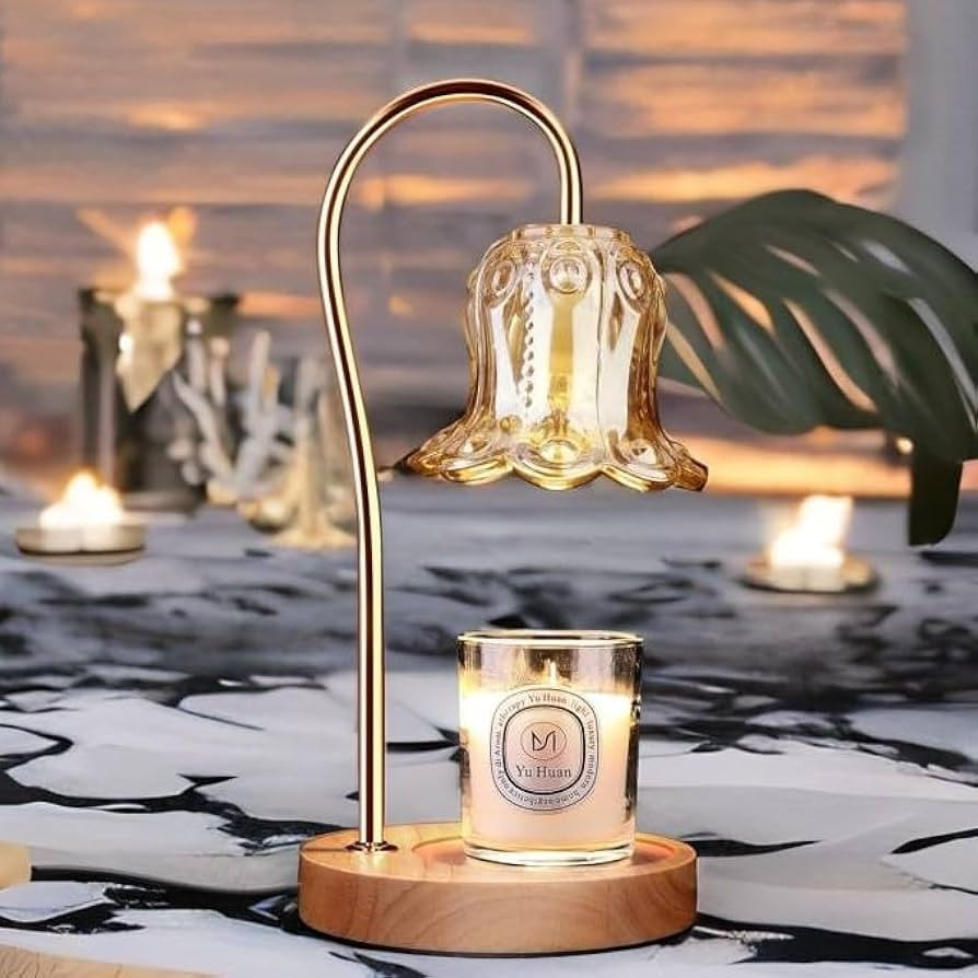 Kuiloapt Candle Warmer Lamp with Timer Electric Candle Lamp Warmer with 2 Bulbs, Dimmable Candle ... | Amazon (UK)