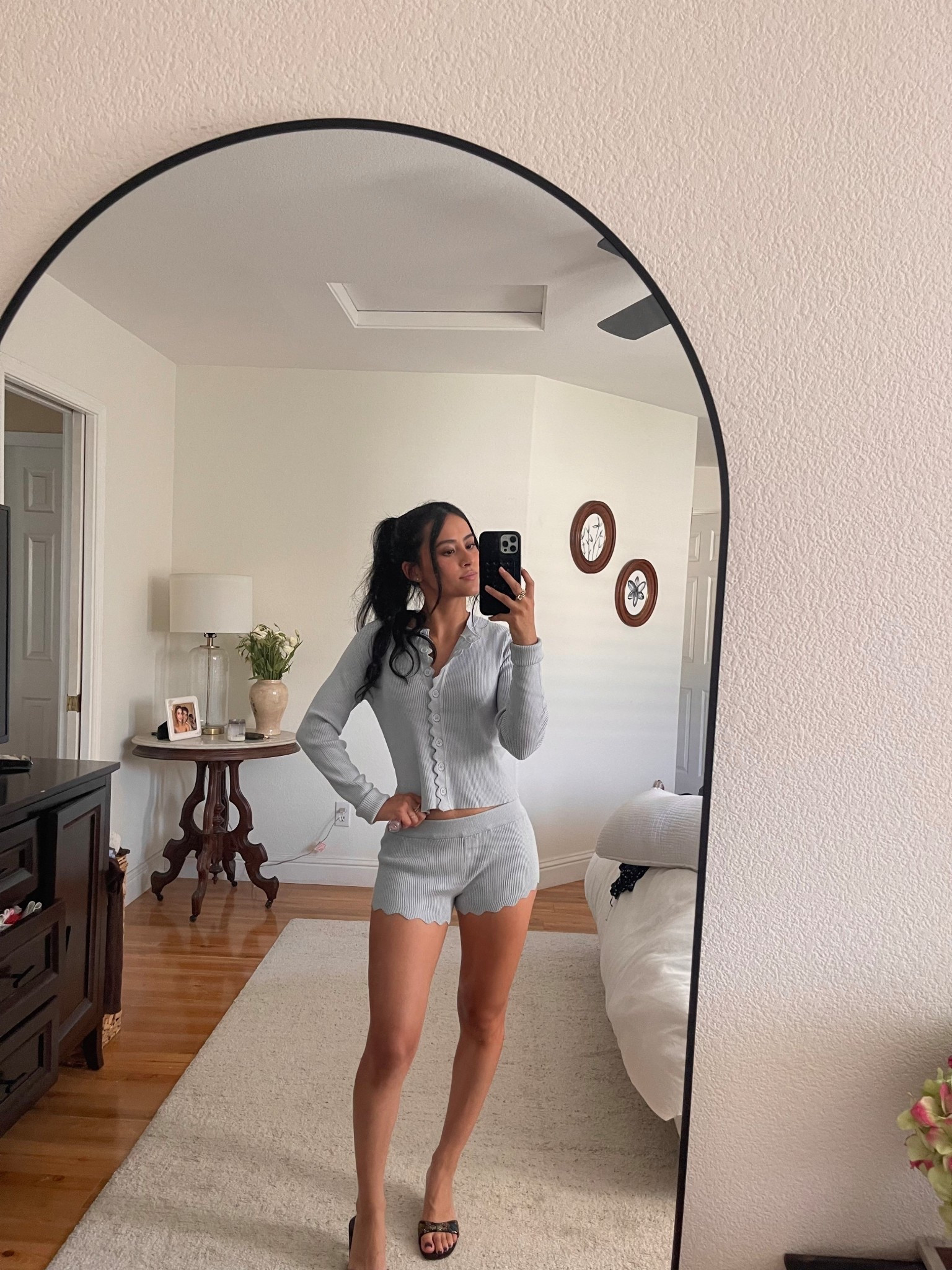 Baby shower outfit !! Got an xxs in both top and bottom but could’ve gone with an xs in the bottoms for extra coverage 🫶🏼 and vintage guissepe kitten heels added some heels I would’ve paired with it as well !! 

#LTKPetite #LTKSeasonal #LTKStyleTip