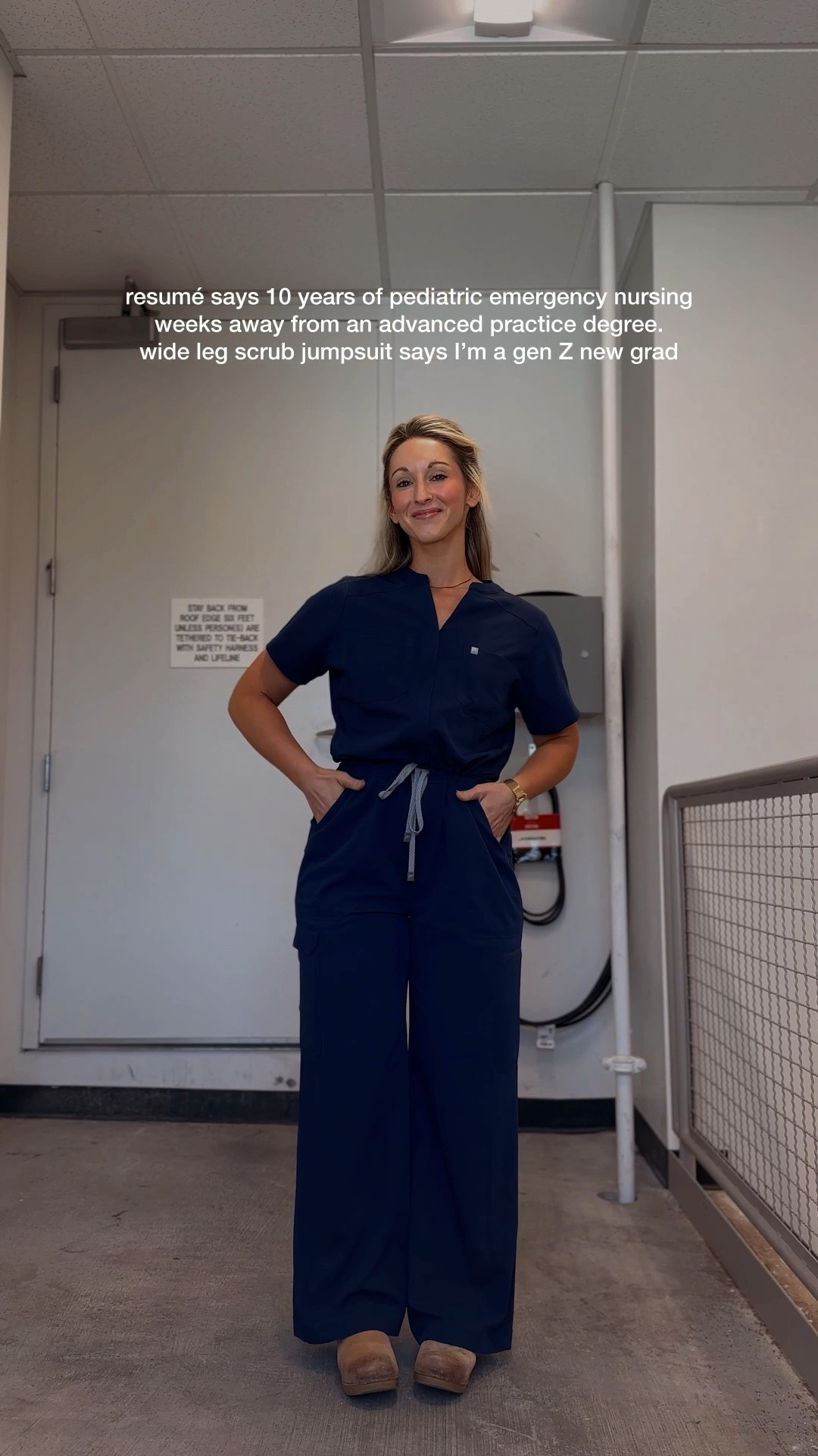 Jumpsuit in L, size up 1

Clogs run TTS

Thongs in M
Bra in M 

#LTKPetite #LTKMidsize #LTKWorkwear