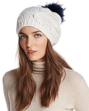 Echo Fur Pom-Pom Beanie - 100% Exclusive | Bloomingdale's (US)