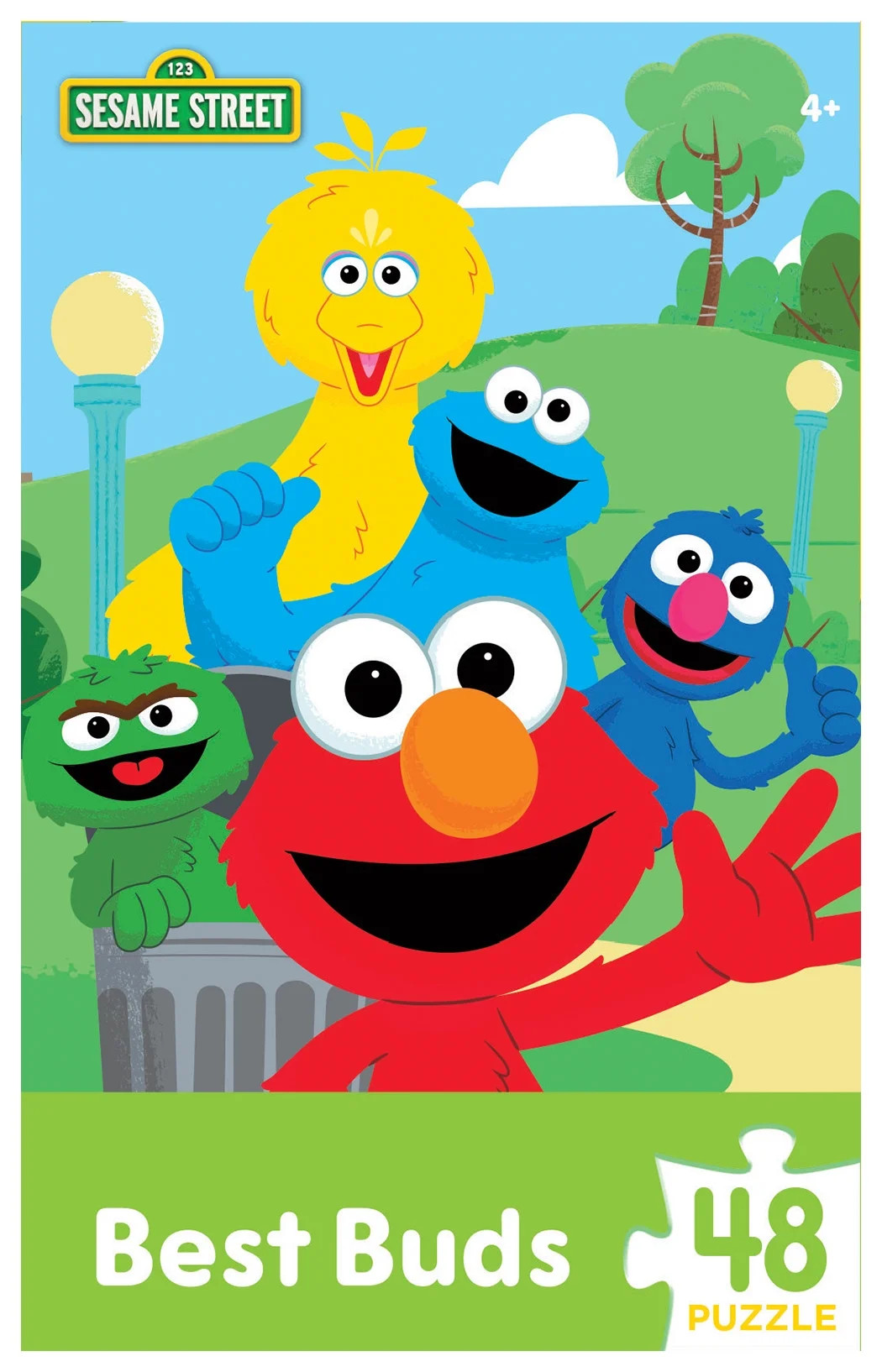 Sesame Street Best Buds 48 Pieces Interlocking Jigsaw Puzzle for Kids | Walmart (US)
