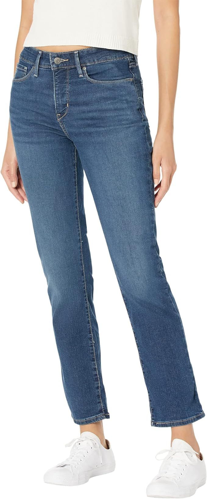 Signature by Levi Strauss & Co. Gold Women's Curvy Totally Shaping Straight Jeans (Available in P... | Amazon (US)
