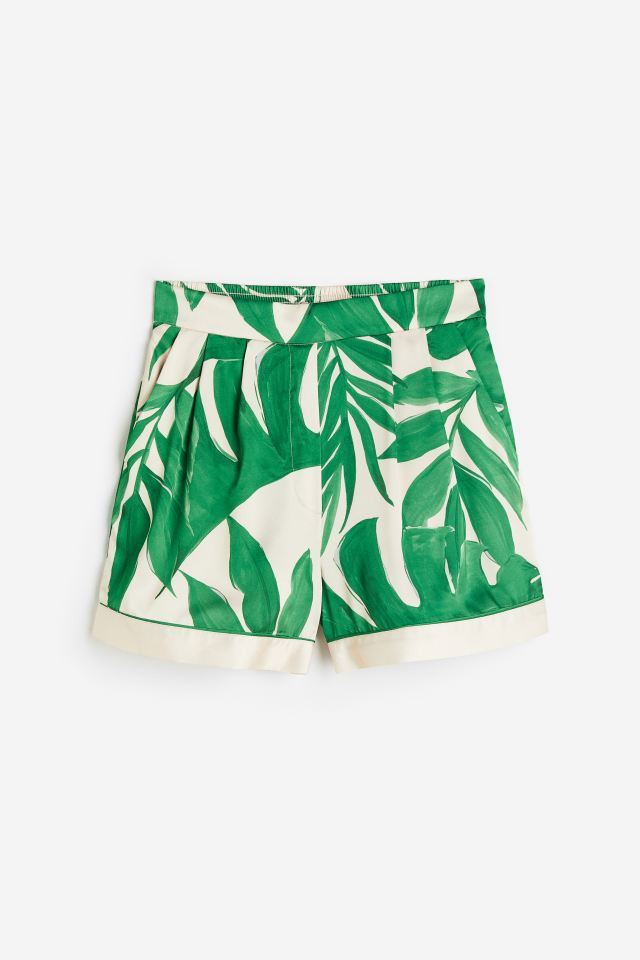 Satin Pull-on Shorts | H&M (US + CA)