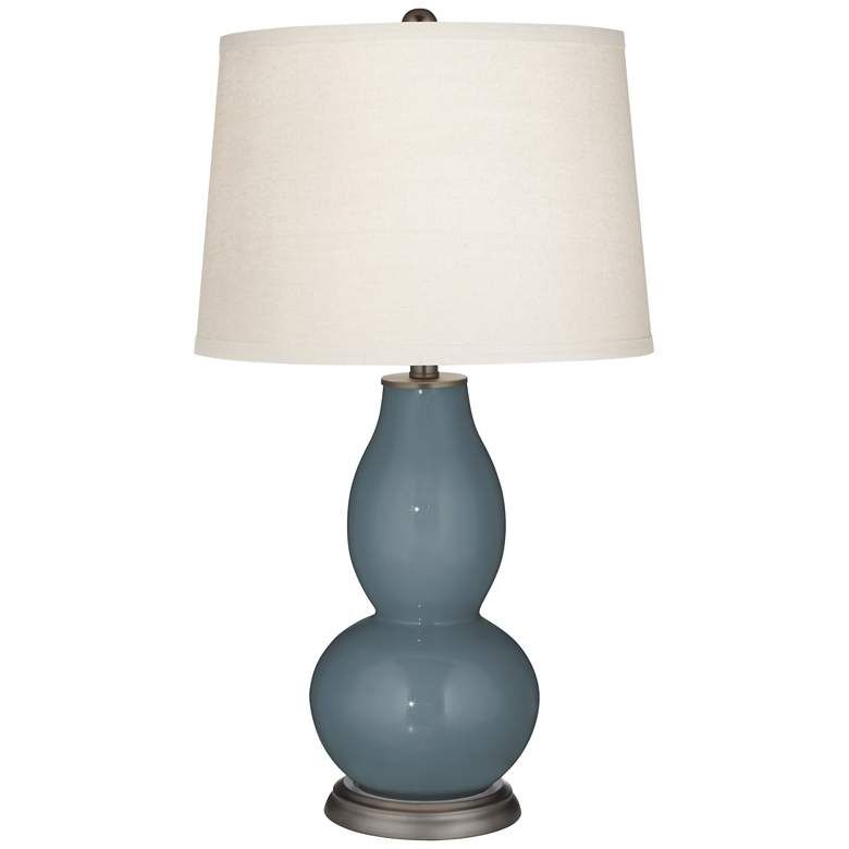 Color Plus Double Gourd 28 3/4" Smoky Blue Table Lamp - #29R17 | Lamps Plus | Lamps Plus