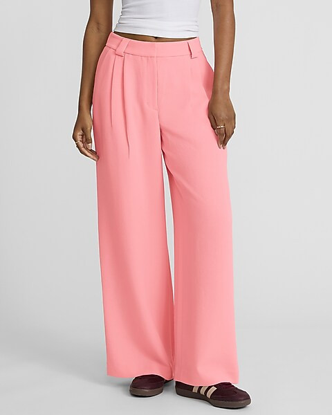 High Waisted Relaxed Trouser | Express