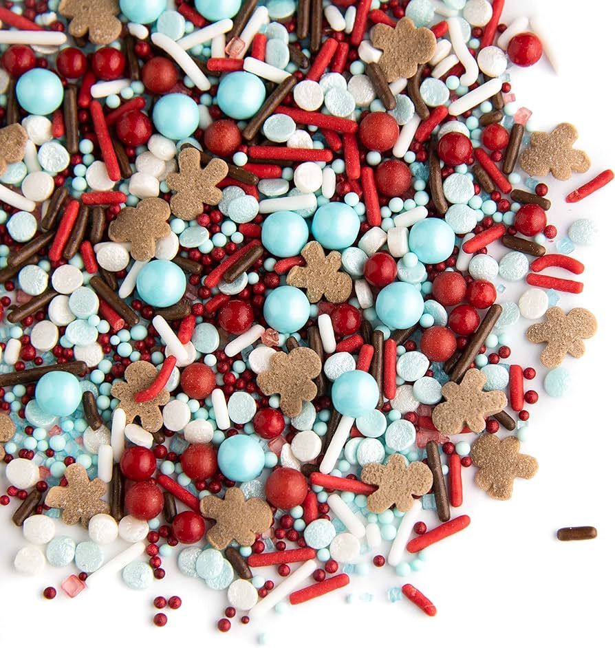 Sweets Indeed - Christmas Sprinkles - Holiday Sprinkle Mix - Sprinkles for Baking - Holiday Cupca... | Amazon (US)