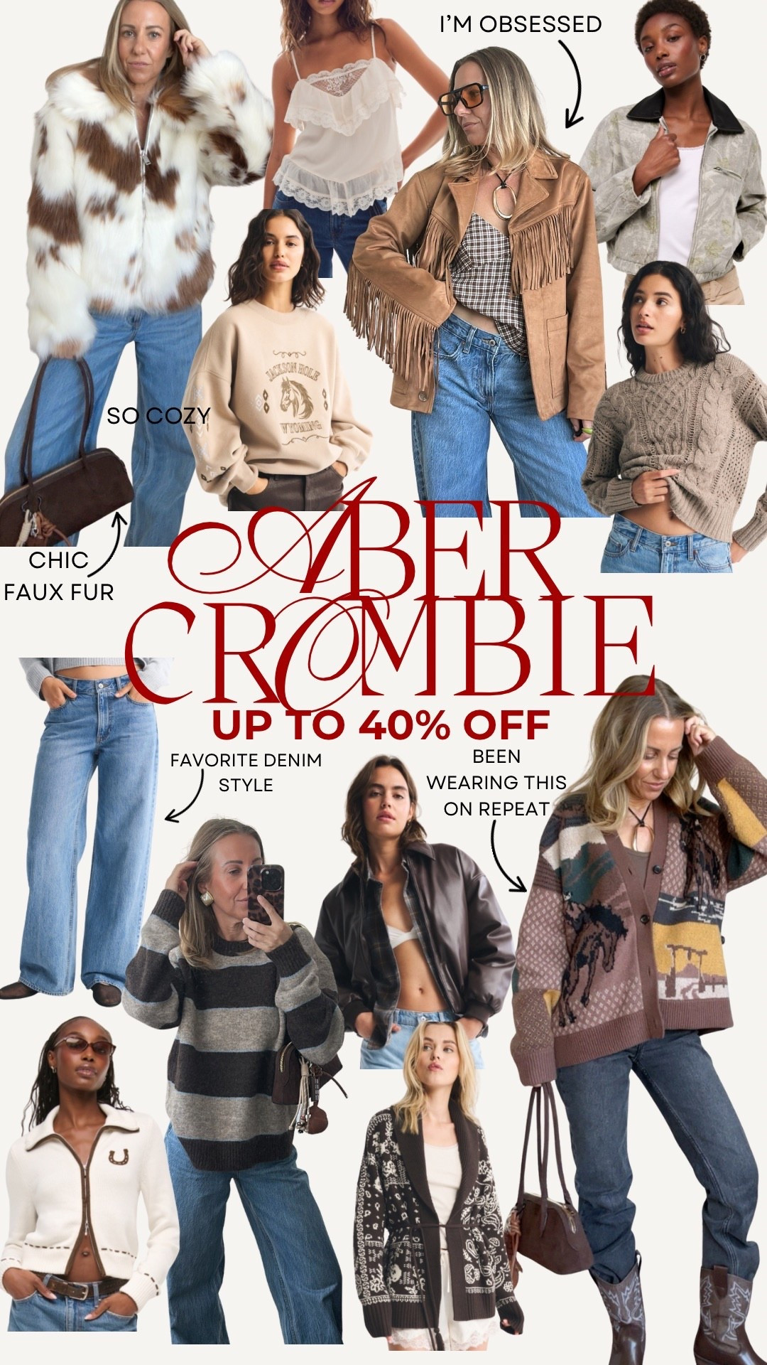 Abercrombie up to 40% off 

#LTKHoliday #LTKGiftGuide