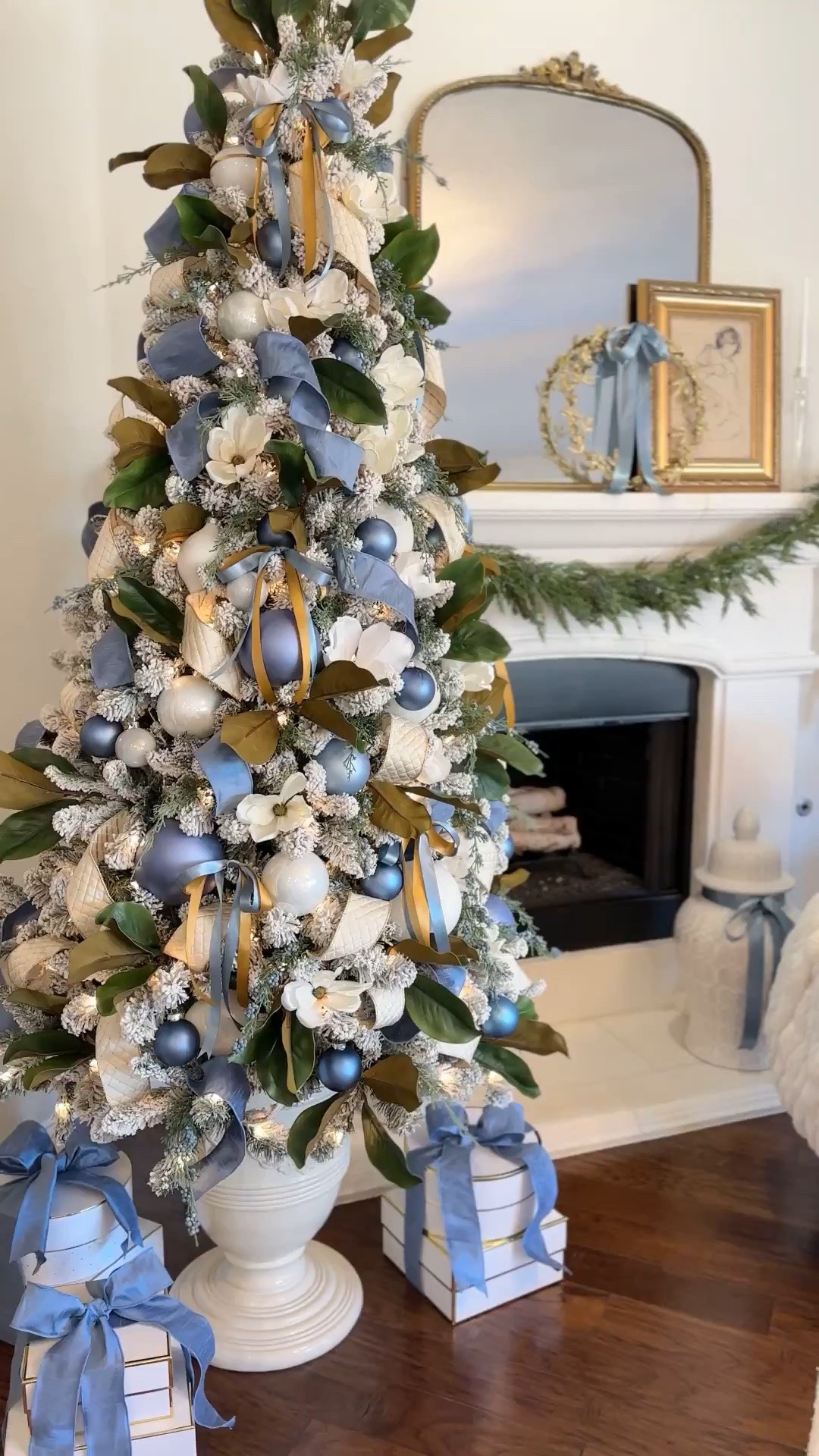 My $69 flocked Christmas tree is back! 🎉 Paired with my favorite tree urn stand 4 years ago - also back in stock! 🎄 urn tree stand urn stand Christmas tree French planter stand Christmas decor holiday decor magnolia tree magnolia Christmas tree magnolia stems blue and white decor dusty blue ornaments Walmart #walmarthome

#LTKSaleAlert #LTKHome #LTKSeasonal