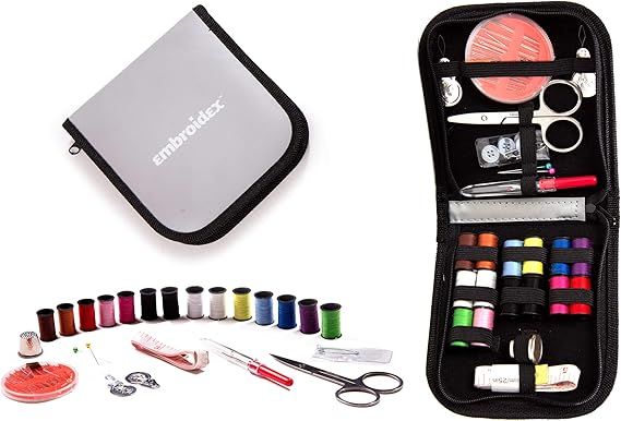 Embroidex Sewing Kit for Home, Travel & Emergencies - Filled with Quality Notions Scissor & Threa... | Amazon (US)