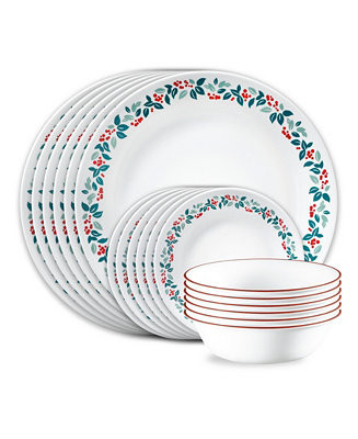 Be Merry 18 Pc. Dinnerware Set, Service For 6 | Macy's