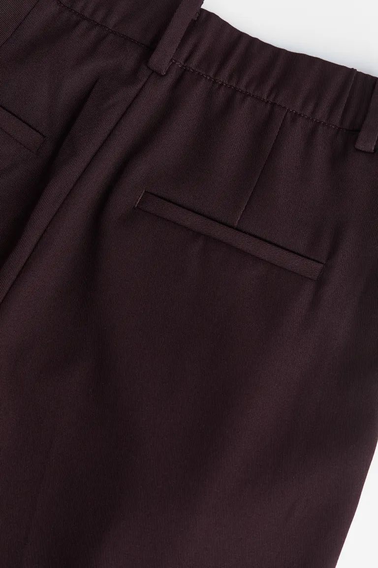 Tapered Pants - Burgundy - Ladies | H&M US | H&M (US + CA)