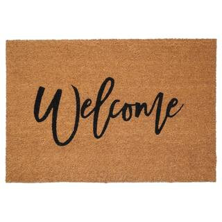 Calloway Mills Cursive Welcome Doormat, 36" x 72" 108423672 - The Home Depot | The Home Depot