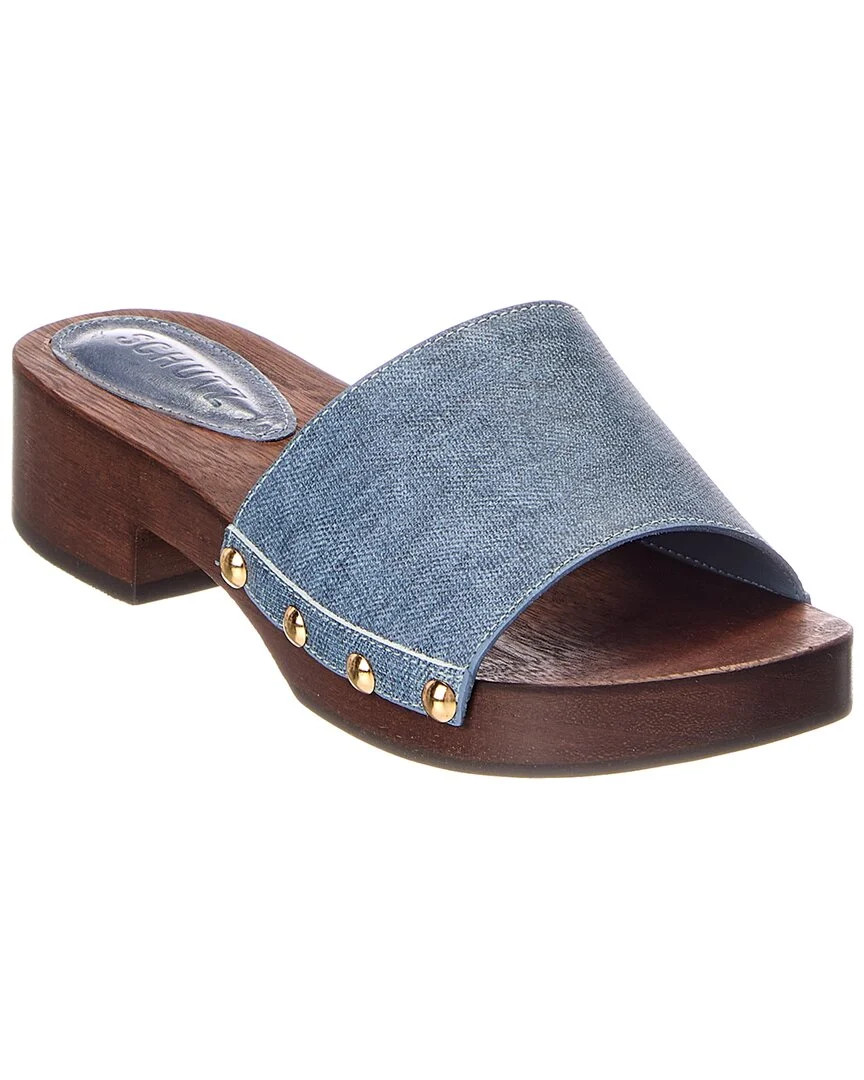 SCHUTZ Shayla Denim Sandal | Shop Simon