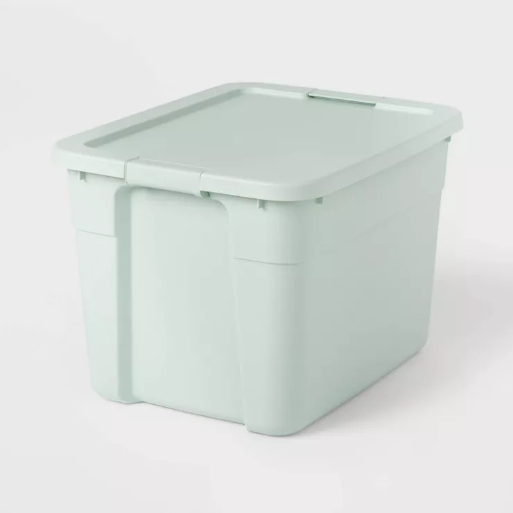 20gal Latching Storage Tote Green - Brightroom™ | Target