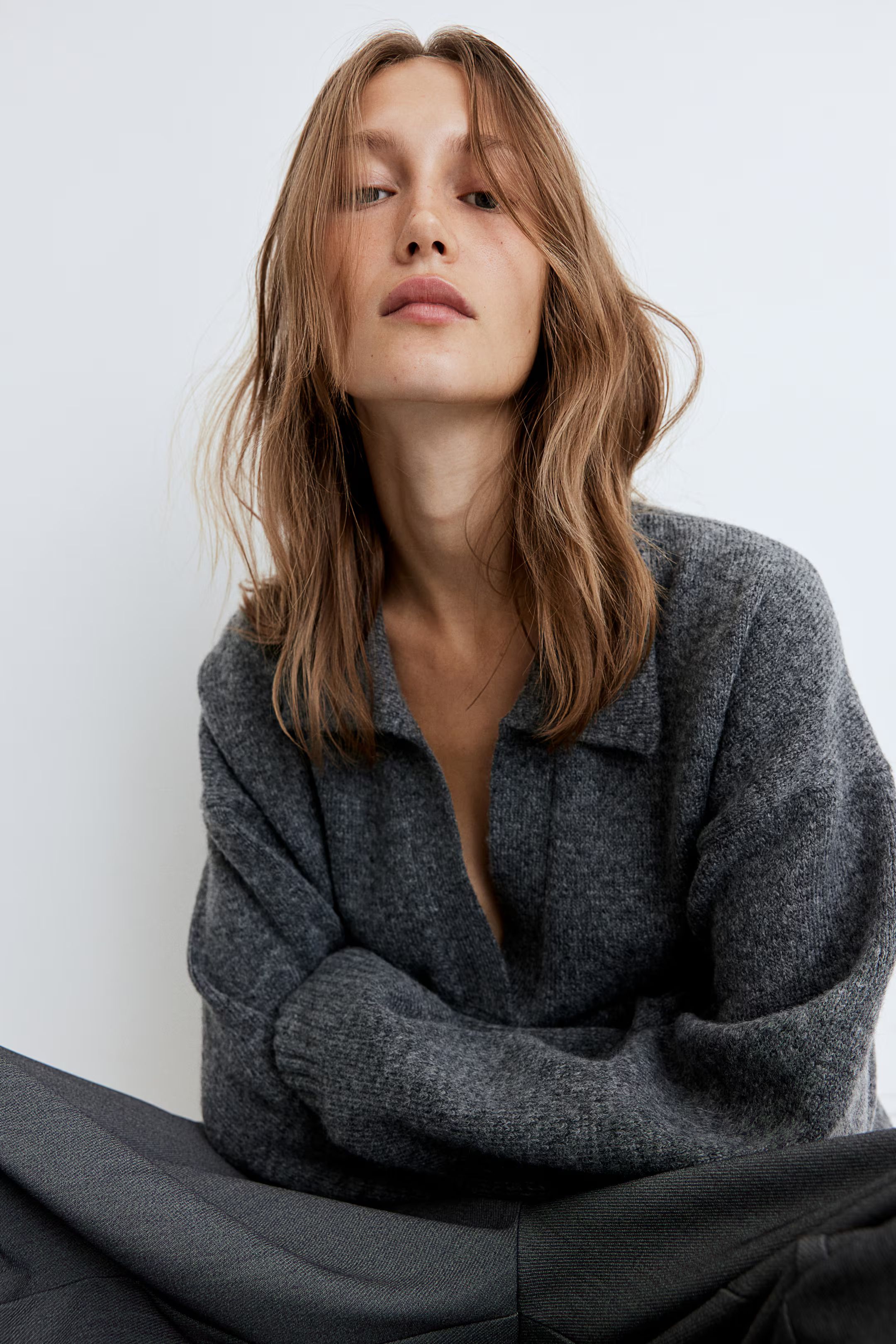 Fine-knit Collared Sweater | H&M (US + CA)