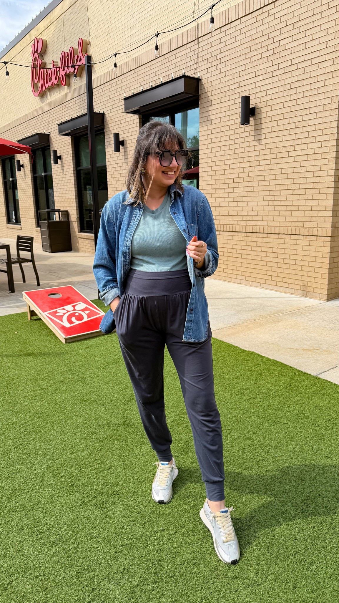 Fits true to size, 5”4 for height reference 




Road trip outfit. Comfy outfit @Target 

#LTKdayinmylife #LTKmomlife #LTKootd