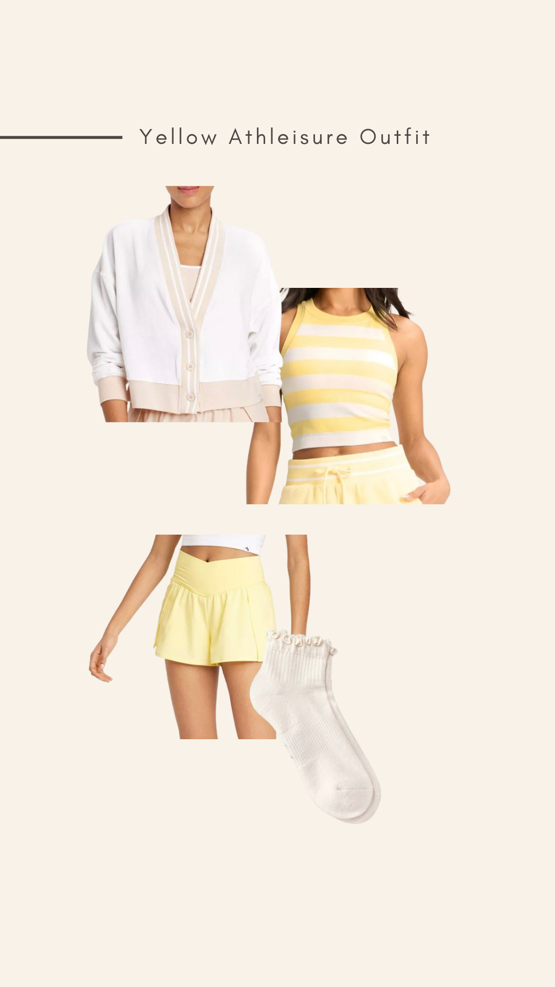 I have been seeing this yellow color EVERYWHERE!  How cute is this athleisure set from Target?

Yellow athleisure, Athleisure, Target Casual Set, Target womens clothes 

 #LTKActive
