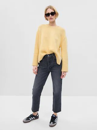Split-Hem Crewneck Sweater | Gap (CA)