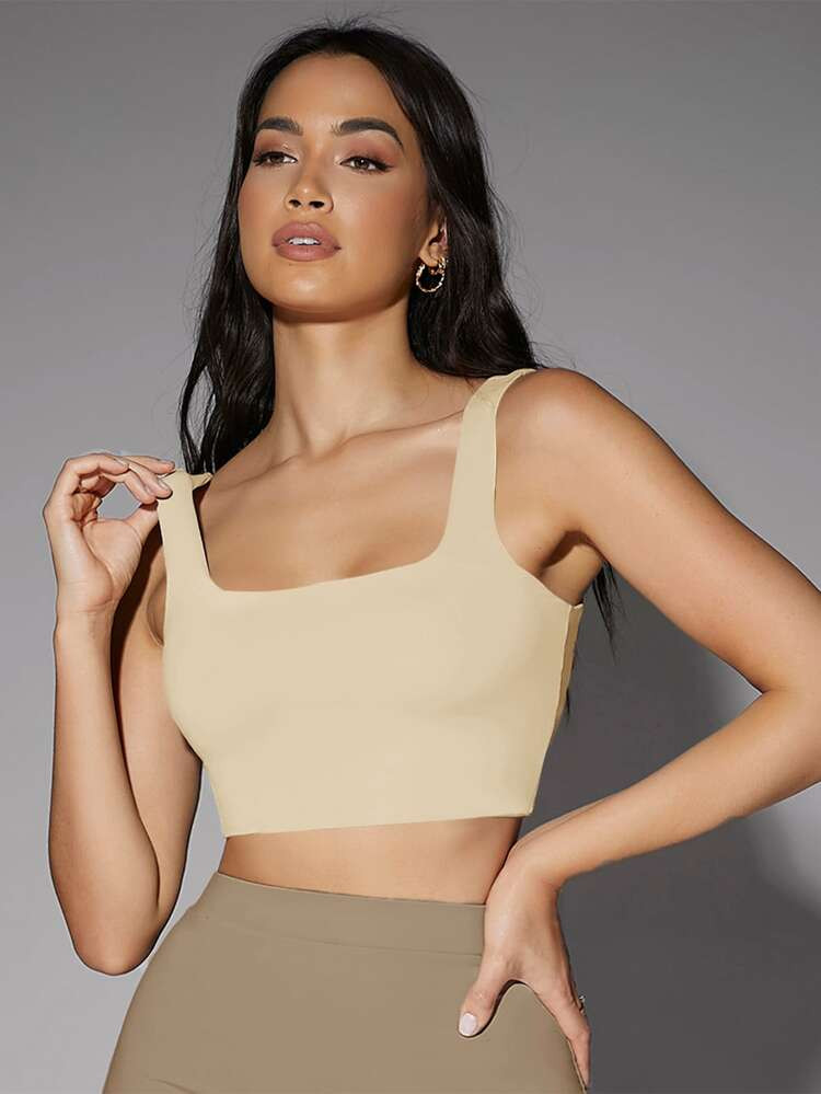 SHEIN BAE Low Back Tank Crop Top | SHEIN