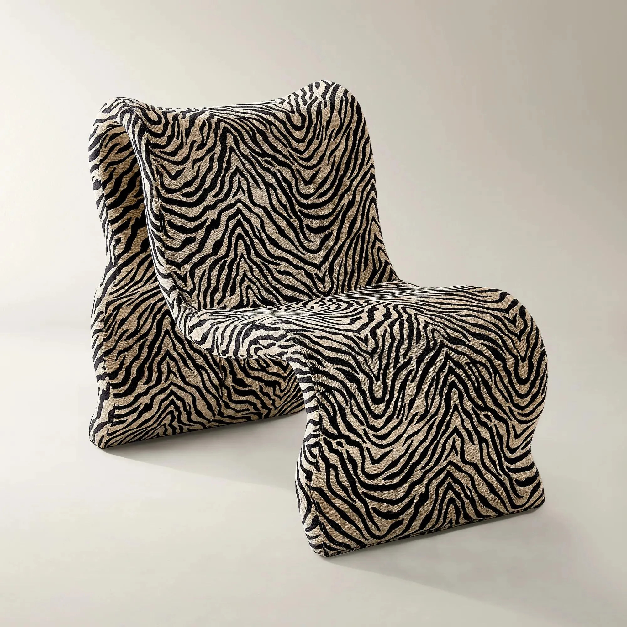 Romy Performance Chenille Accent Chair - Zebra | Z Gallerie