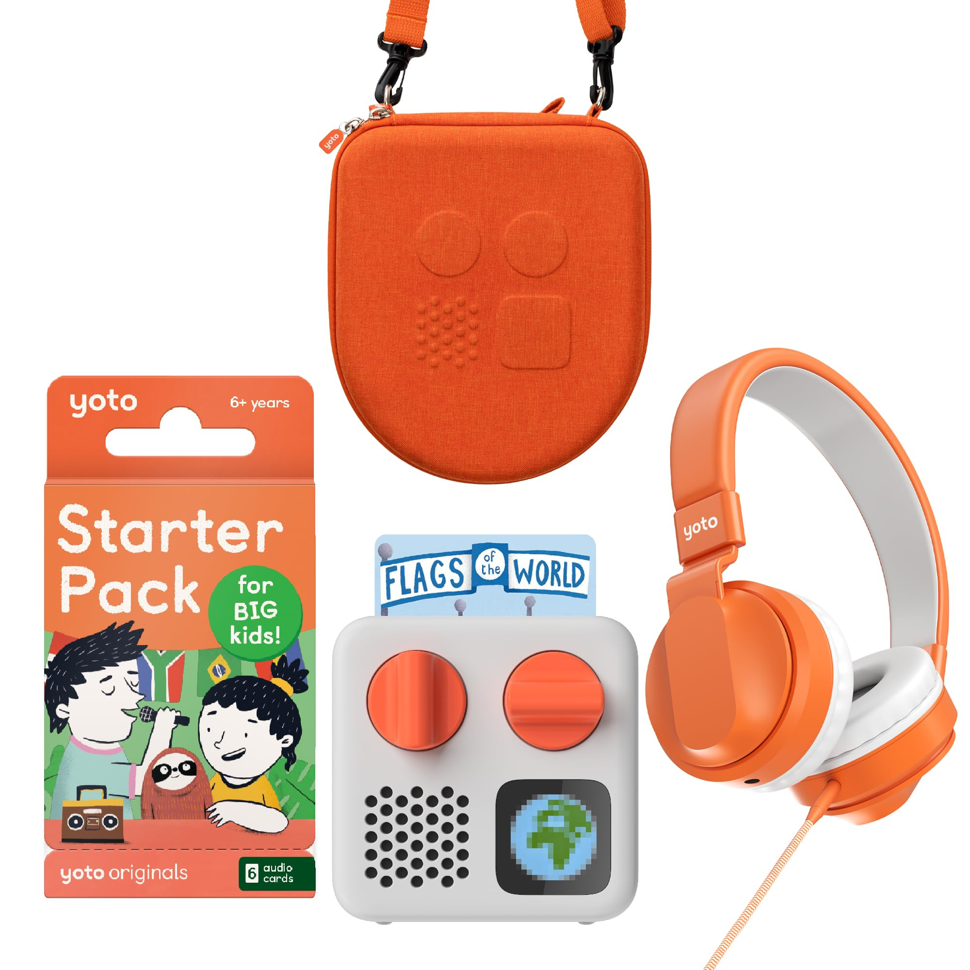 YOTO Mini Bundle + Starter Pack for Big Kids + Wireless Headphones + Mini Travel Case - Kids Scre... | Amazon (US)