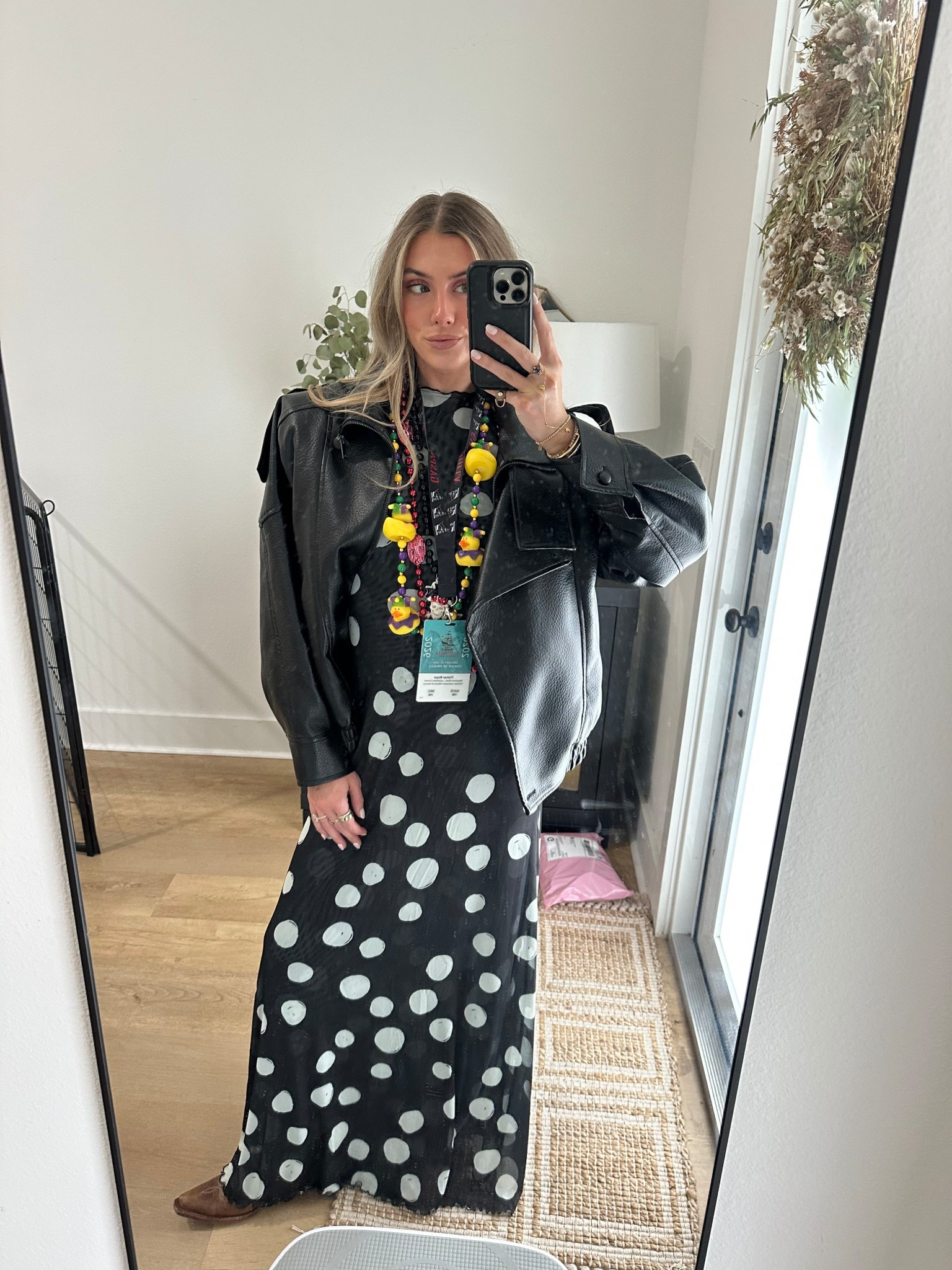 Gasparilla outfit! My dress is from Shopbop it’s the Resa Lyon Maxi Dress and because it’s cold I layered a bodycon tee and fleece lined tights underneath. I have a faux fur vest and a faux leather jacket on. My boots are my favorite brown Idylinnd cowboy boots  

#LTKootd #LTKgrwm #LTKSeasonal