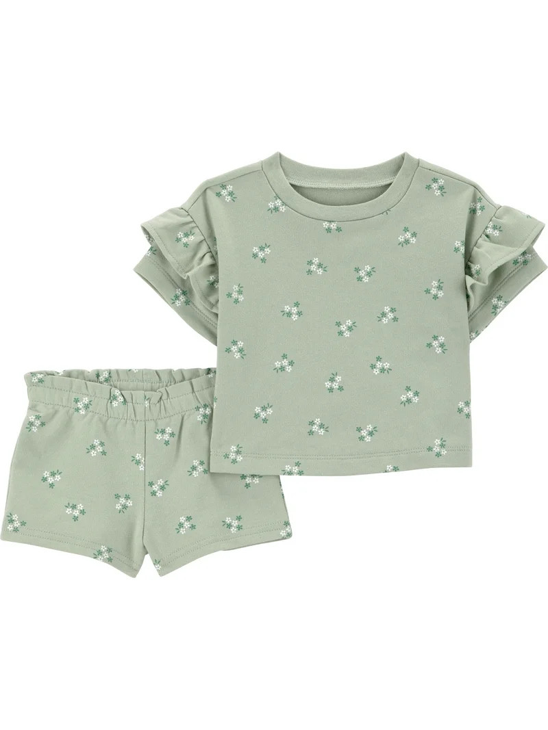Carter's Child of Mine Baby Girl Outfit Set, 2-Piece, Sizes 0/3-24 Months | Walmart (US)