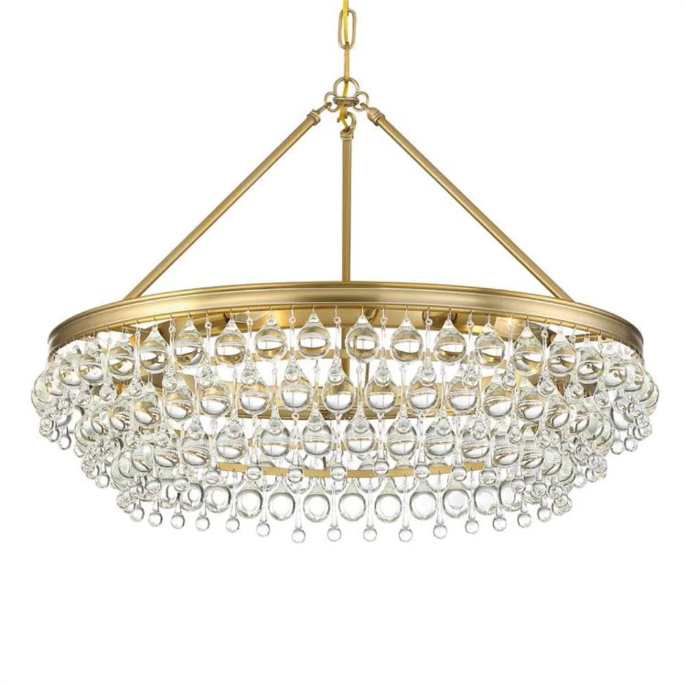Crystorama Calypso 6-Light Polished Gold Modern/ContemporaryCrystal Chandelier | 275-VG | Lowe's