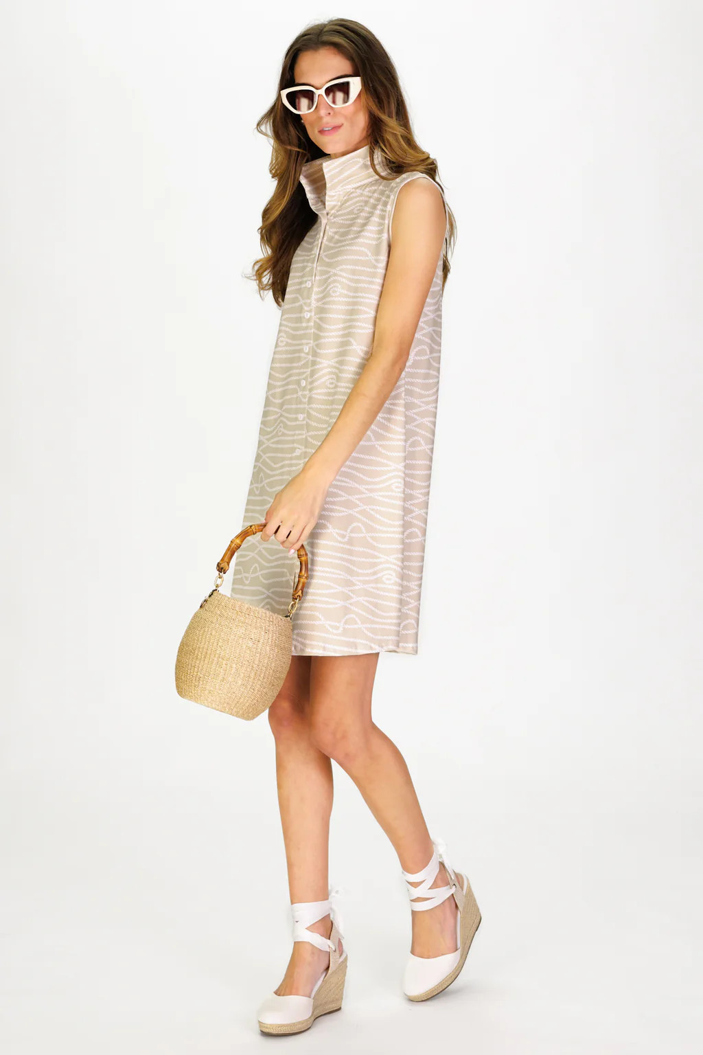 Sabrina Dress in Shoreline Twist | Duffield Lane