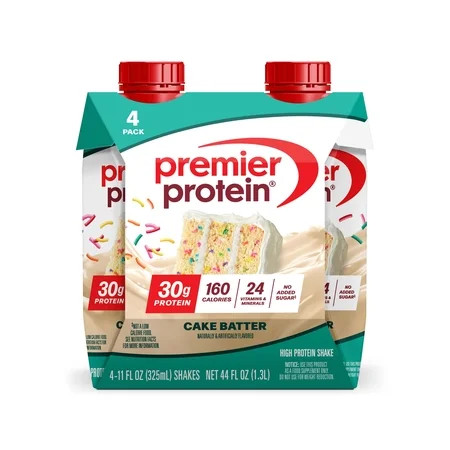 Premier Protein Shake, Cake Batter Delight, 30g Protein, 11 Fl Oz, 4 Ct | Walmart (US)