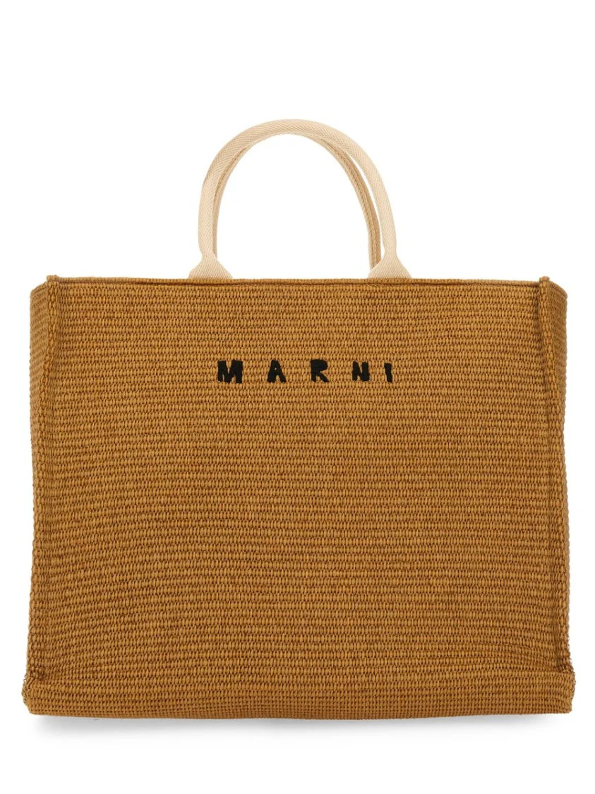 Large Raffia Effect Fabric Tote Bag | Shop Simon
