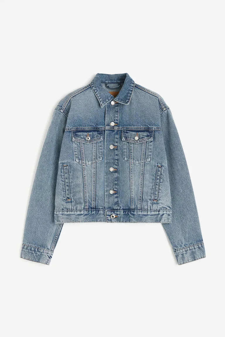 Short Denim Jacket - Denim blue - Ladies | H&M US | H&M (US + CA)