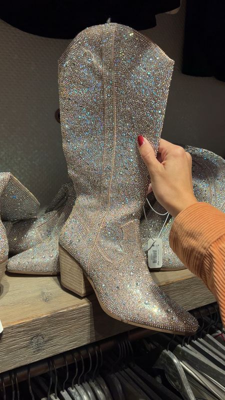 Sparkly cowboy boots tall boots for holidays, concert, Christmas, night out Nashville crystal boots by Altar’d state 

#LTKVideo #LTKGiftGuide #LTKHoliday