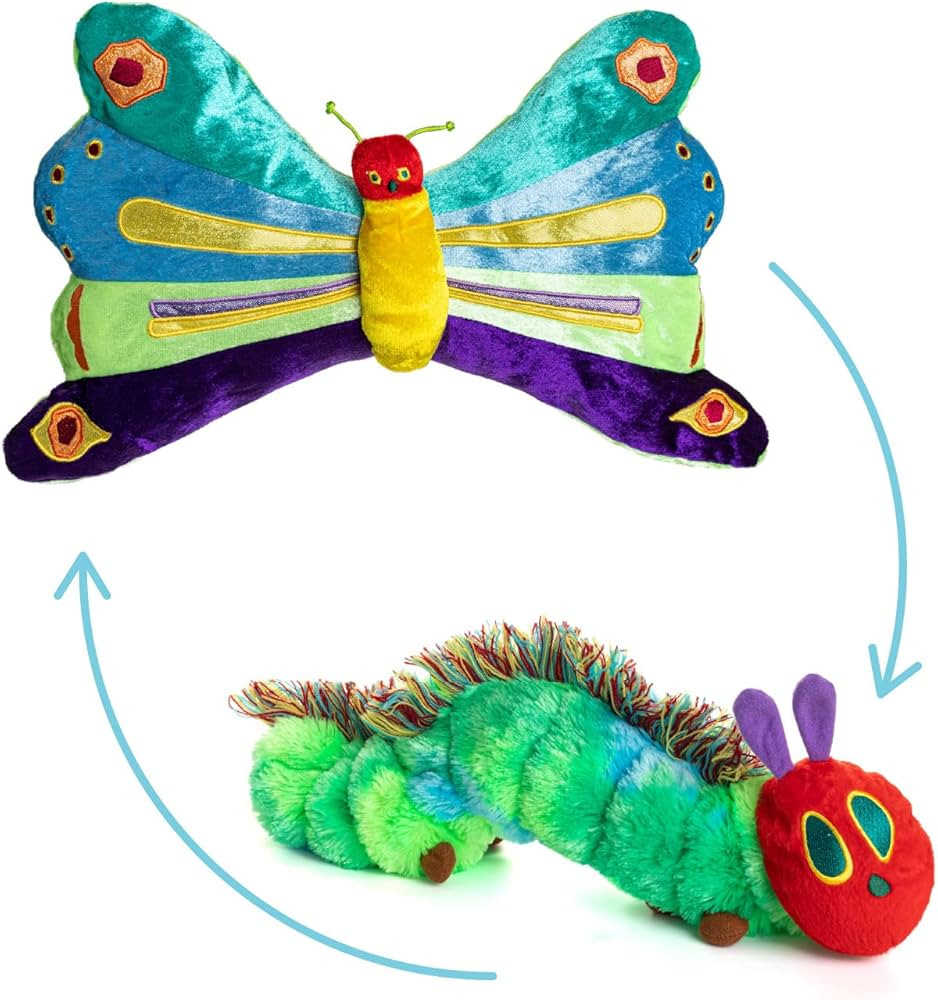 KIDS PREFERRED World of Eric Carle, The Very Hungry Caterpillar Butterfly Reversible Stuffed Anim... | Amazon (US)