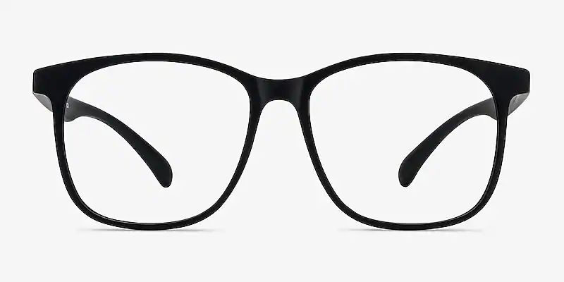 Character Square Matte Black Full Rim Eyeglasses | Eyebuydirect | EyeBuyDirect.com