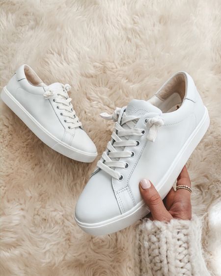 The best white sneaker that goes with any outfit. Fits tts. Under $75