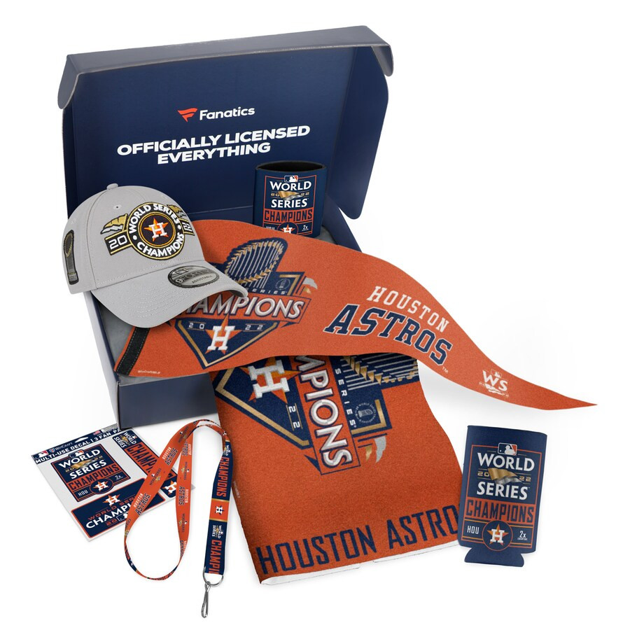 Houston Astros 2022 World Series Champions Fanatics Pack Gift Box Gift Box - $105+ Value | Lids
