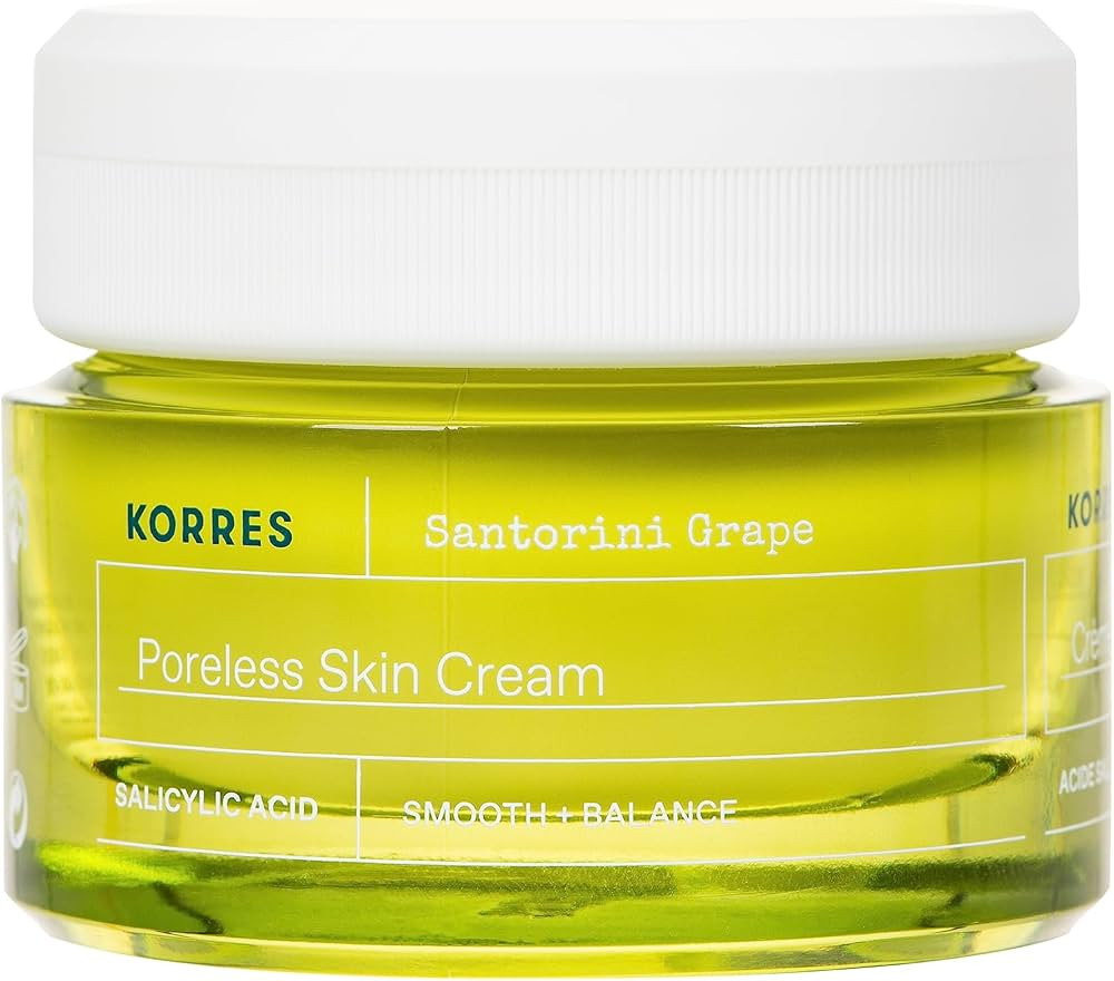 KORRES Santorini Grape Poreless Skin Care Cream, Gel Face Moisturizer with Hyaluronic acid and Sa... | Amazon (US)