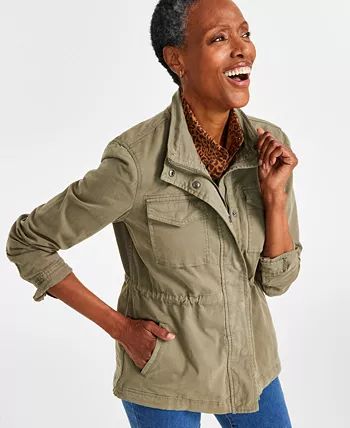 Style & Co Women's Twill Jacket, Created for Macy's - Macy's | Macy's