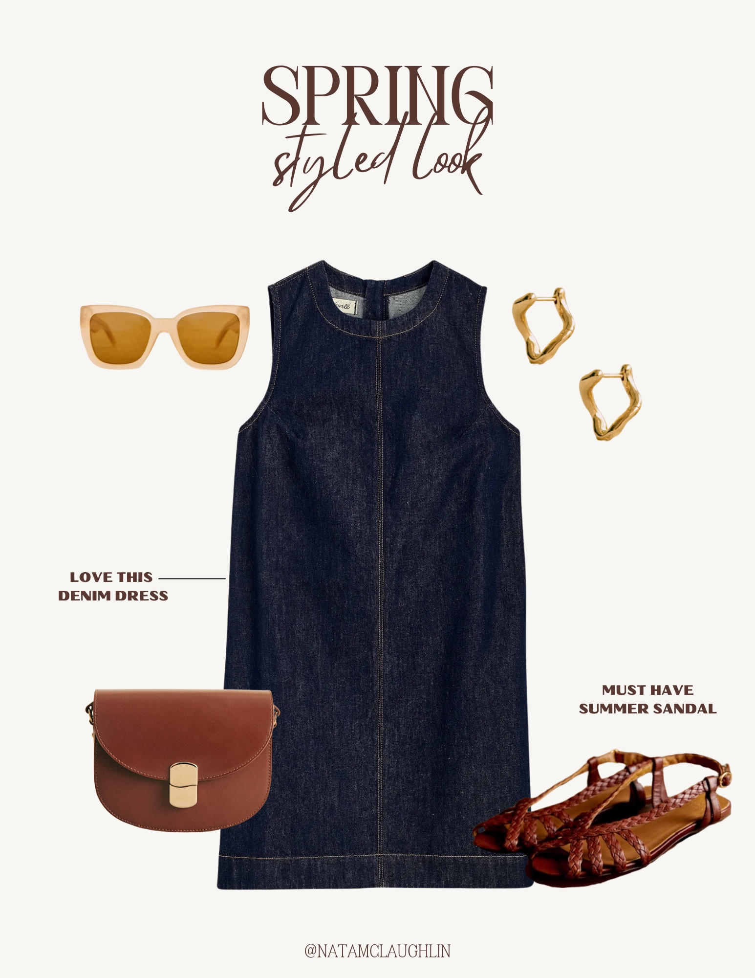 Styling my favorite natacha sandals from Sezane with a denim dress for a classic spring look  

#LTKStyleTip #LTKShoeCrush