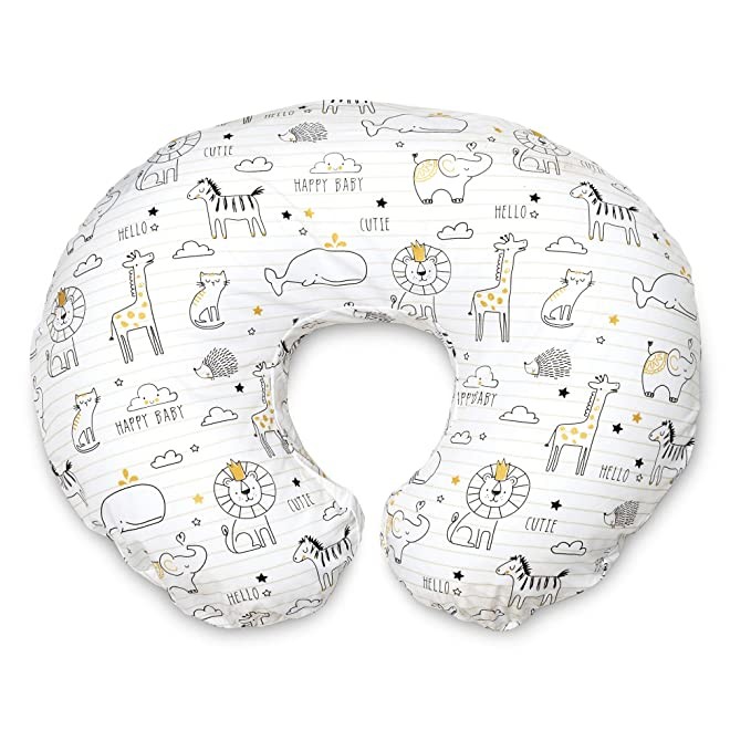 Boppy Original Nursing Pillow and Positioner, Notebook Black and Gold, Cotton Blend Fabric with a... | Amazon (US)
