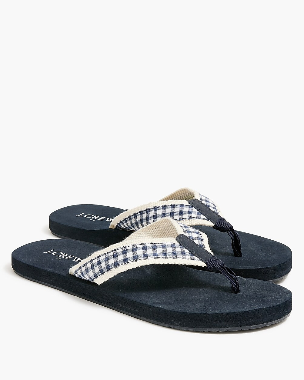 Gingham flip-flops | J.Crew Factory