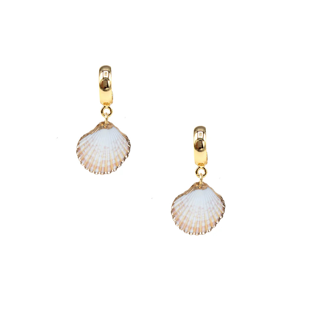Scallop Seashell Hoop | Neely Phelan