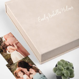 Velvet Memory Box Keepsake Box Photo Album Clamshell Box | Etsy | Etsy (US)