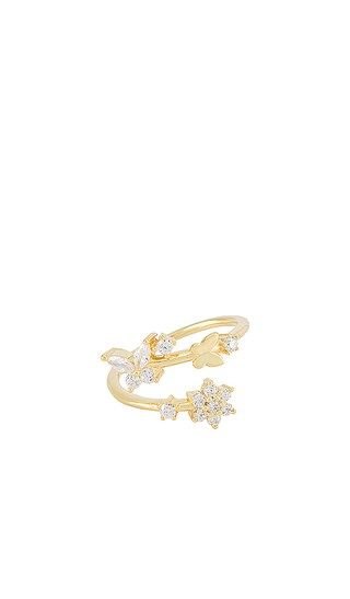 Butterfly x Flower Wrap Ring | Revolve Clothing (Global)