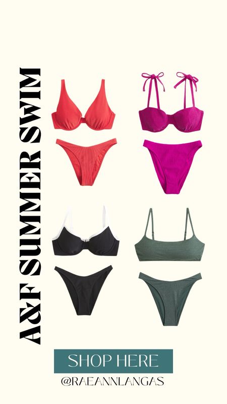 So many stylish bikinis for summer at Abercrombie! 

#LTKFindsUnder100 #LTKMidsize #LTKSwim