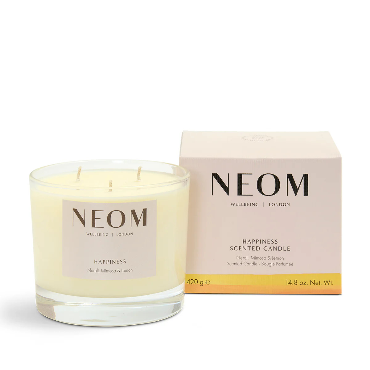 Happiness Scented Candle (3 Wick) | NEOM Organics