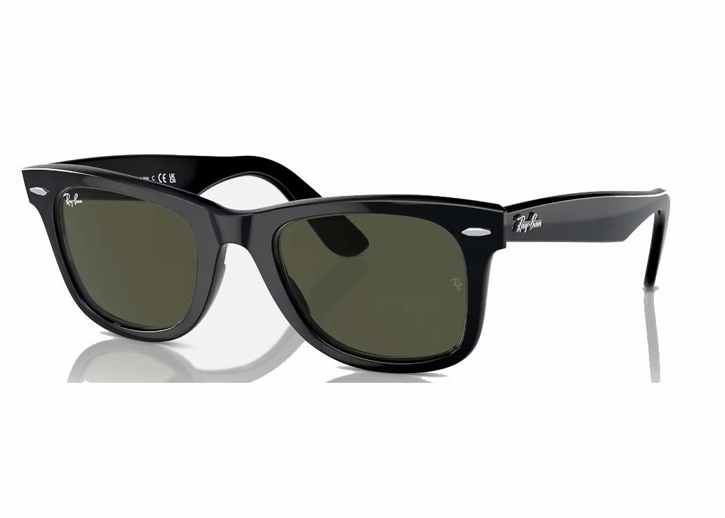 Ray-Ban Wayfarer Sunglasses Black/Green (RB2140) | StockX